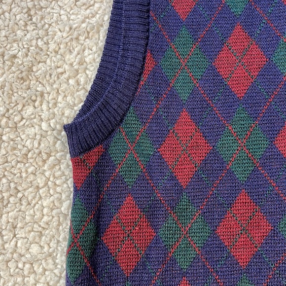 Vintage Lands’ End 100% Wool Sweater Vest - Picture 2 of 5